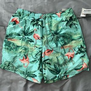Flamingo swim shorts